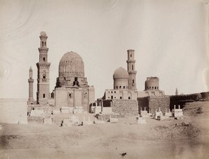 Gesamtansicht der Gräber der Mameluken, Kairo