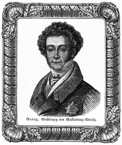 Georges de Mecklenburg-Strelitz (1779-1860) - Georg, Großherzog von Mecklenburg-Strelitz, Illustration aus: „Das Pfennig Magazin“, Nr. 223, 8. Juli 1837 von Unbekannter Künstler