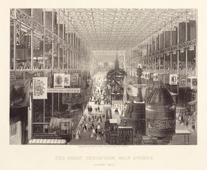 Große Ausstellung 1851 Hauptallee der Großen Ausstellung, Blick nach Osten von Unbekannt