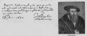 Handschrift und Unterschrift von Johannes Kepler (1571-1630)