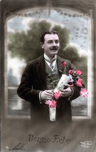 Glückwunschkarte - Postkarte Ende 19. Anfang 20. Jahrhundert