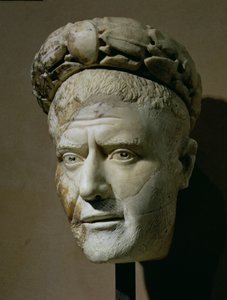 Kopf von Philippus Arabs, Römischer Kaiser (244-249) von Unbekannt
