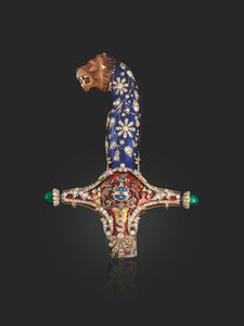 Griff des Staatsschwertes von Maharaja Jagatjit Singh von Kapurthala, ca. 1900 von Unbekannt