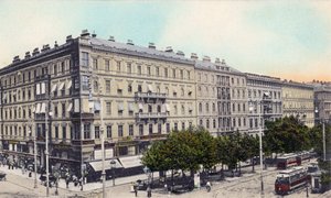 Hotel Bristol Kärntnerring in Wien, Ende des 19./Anfang des 20. Jahrhunderts (Postkarte)