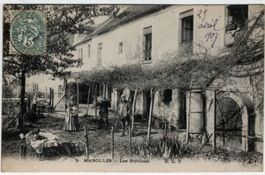 Île de France, Val de Marne (94), Marolles en Brie (Marolles-en-Brie): Les Glycines - Postkarte datiert 1907 von Unknown