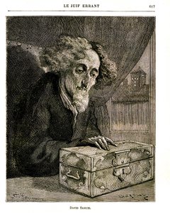 Illustration von Eugene Sues Roman „Der ewige Jude“ - Gravur von FERDINANDUS in der Jules Rouff Ausgabe von 1883