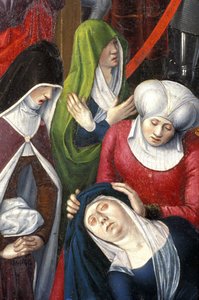 Indre & Loire N* 175 - Schloss Loches - Detail des Altars der Kreuzigung - Schule von Jean Fouquet - 1485 - von Unbekannt