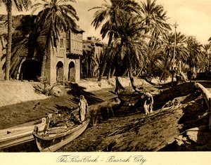 Irak - Der Serai Creek - Basra Stadt von Unbekannter Künstler