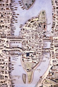 Karte der Île de la Cité, Paris, ca. 1540 (Gravur) von Unbekannter Künstler