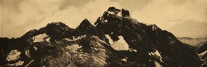 Italienische Landschaften in der Göttlichen Komödie: "Monviso" (Par. VI, 49-51) von Unbekannter Künstler