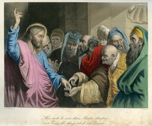 Jesus hält die römische Münze - Bibel, Neues Testament