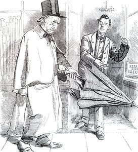 Joseph Chamberlain und William Ewart Gladstone von Unbekannt