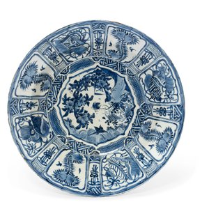 Große "kraak porselein" Schale, Wanli-Periode, 1573-1619 von Unbekannt