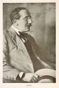 Leon Bakst (1866-1924), russischer Maler, Porträtfotografie (s/w Foto)