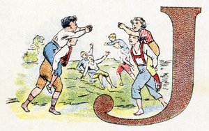 Buchstabe J: Spiel (Alphabet der Phosphatine Falieres)