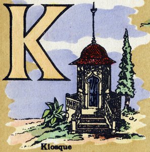 Buchstabe K wie Kiosk (Illustration)