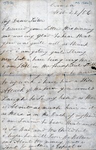 Brief eines Soldaten aus der Krim an seine Schwester, 22. Februar 1856
