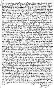 Brief von John Donne an Sir Robert Cotton, in dem er eine Kopie der Abhandlung 