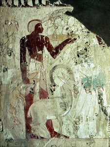 Luxor Theben: Nekropole der Adligen, Träger von Opfergaben (18. Dynastie) von Leopold Blonder