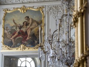 Mars und Venus. Gemälde von Carle Van Loo (1705-1765). Chambre du Prince, Hotel de Soubise, Paris von Unbekannt