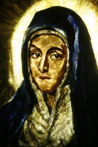 Mater Dolorosa (Detail) von El Greco, Lourdes, Frankreich von Unbekannt