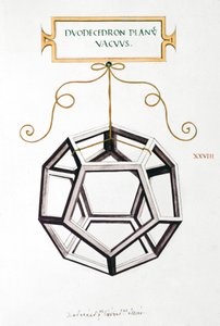 Mathematische Zeichnungen Da Vincis Dodekaeder von Unbekannt
