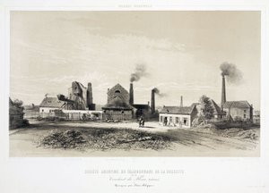 Bergbau, Kohle De la Cossette Kohlenbergbaugesellschaft, Belgien
