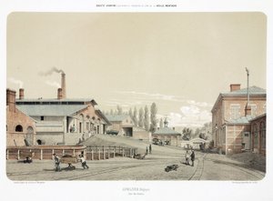 Bergbau, Metallerze Zinkwerke in Angleur, Belgien