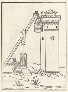 Mobiler Lift zum Angriff auf einen Turm von Unbekannt