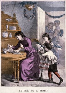 Muttertag, ca. 1870-1880 von Unbekannter Künstler