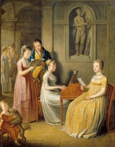 Musizierende Familie