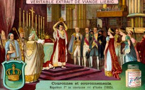 Napoleon I. krönt sich selbst zum König von Italien