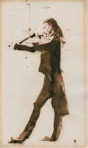 Niccolo Paganini - Porträt von Unbekannt