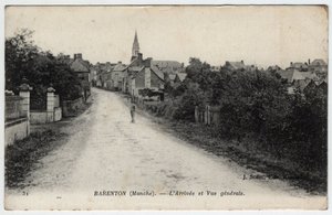 Normandie, Manche (50): Ansicht der Stadt Barenton - Postkarte von 1910