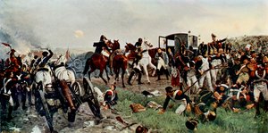 Am Abend der Schlacht von Waterloo von Unbekannter Künstler