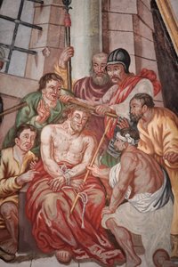Unsere Liebe Frau von der Himmelfahrt Kirche. Dornenkrone Jesu. Cordon, Frankreich