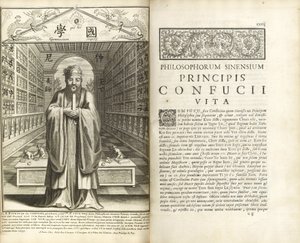 Seiten aus Confucius Sinarum Philosophus (Konfuzius, der Philosoph der Chinesen)