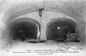 Pariser Metro - Bau der U-Bahn