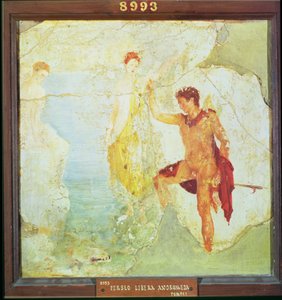 Perseus befreit Andromeda, aus dem Haus der fünf Skelette, Pompeji, 4. dekorativer Stil, ca. 30 n. Chr.