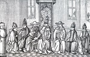 Peter der Einsiedler, Papst Urban II. und Simeon Patriarch von Jerusalem
