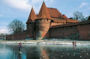 Polen, Pommern, Malbork, Burg, Gotische Festung des Deutschen Ordens