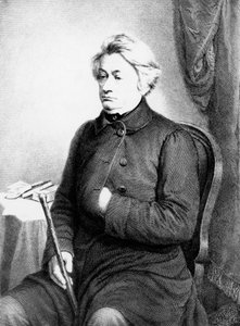 Porträt von Adam Bernard Mickiewicz (1798-1855), polnischer Dichter, Dramatiker, Essayist und politischer Aktivist, Gravur nach Fotografie von Vezenberg & Co