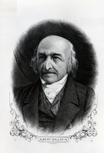 Porträt von Albert Gallatin (1761-1849) (Gravur)