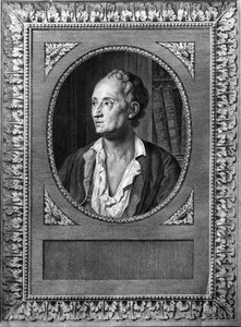 Porträt von Denis Diderot - Gravur des 19. Jahrhunderts