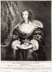 Porträt von Königin Henrietta Maria de Bourbon von Unbekannt