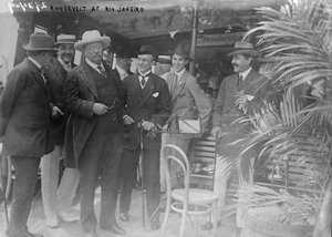 Präsident Theodore Roosevelt in Rio de Janeiro vor der Roosevelt-Rondon-Wissenschaftsexpedition von Unbekannt
