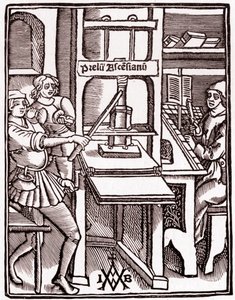 Druckerpresse 1511 von Unbekannter Künstler