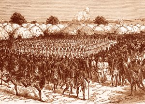 Protest in Masindi gegen den britischen Entdecker Samuel Baker