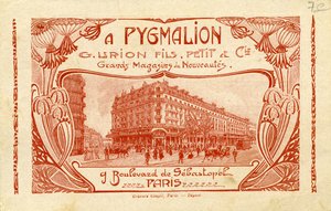 Pygmalion - Werbung für ein französisches Kaufhaus