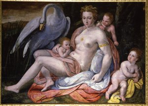Religion. Griechische Mythologie. Leda und der Schwan